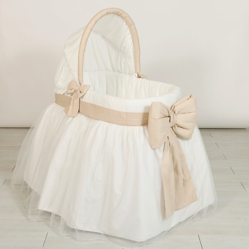 Oval Elegant Crib Bedding Oval Elegant Crib With Beige Canopy – Nanan Official