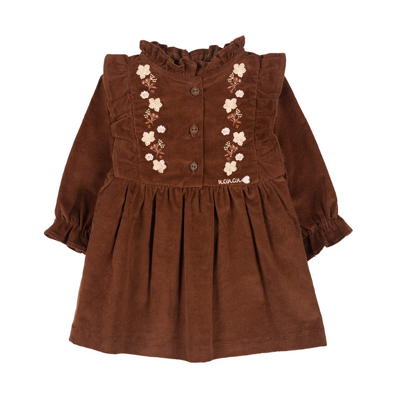 Abito in velluto marrone - Nanan official
