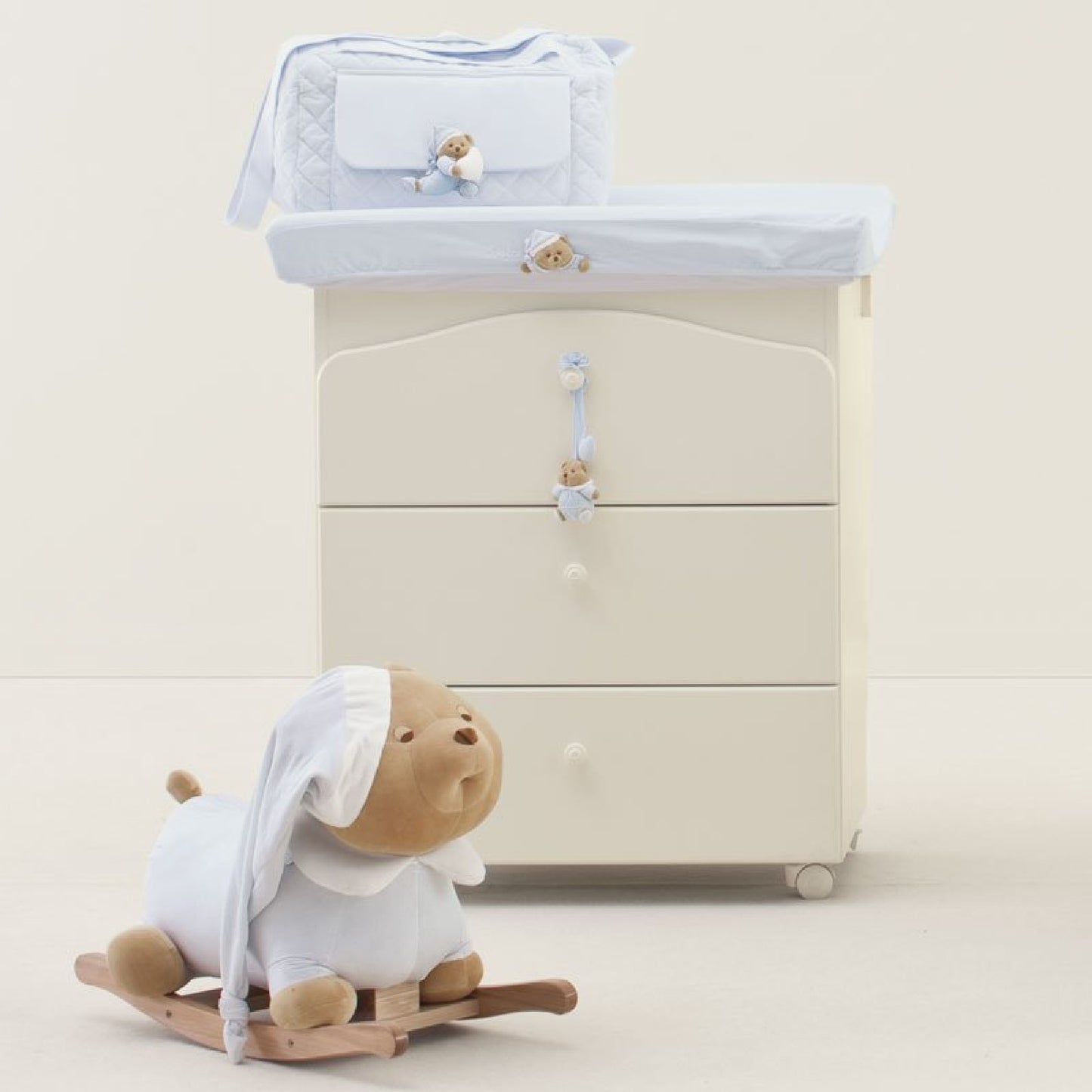 Puccio Coprifasciatoio Cotone Azzurro-Nanan official