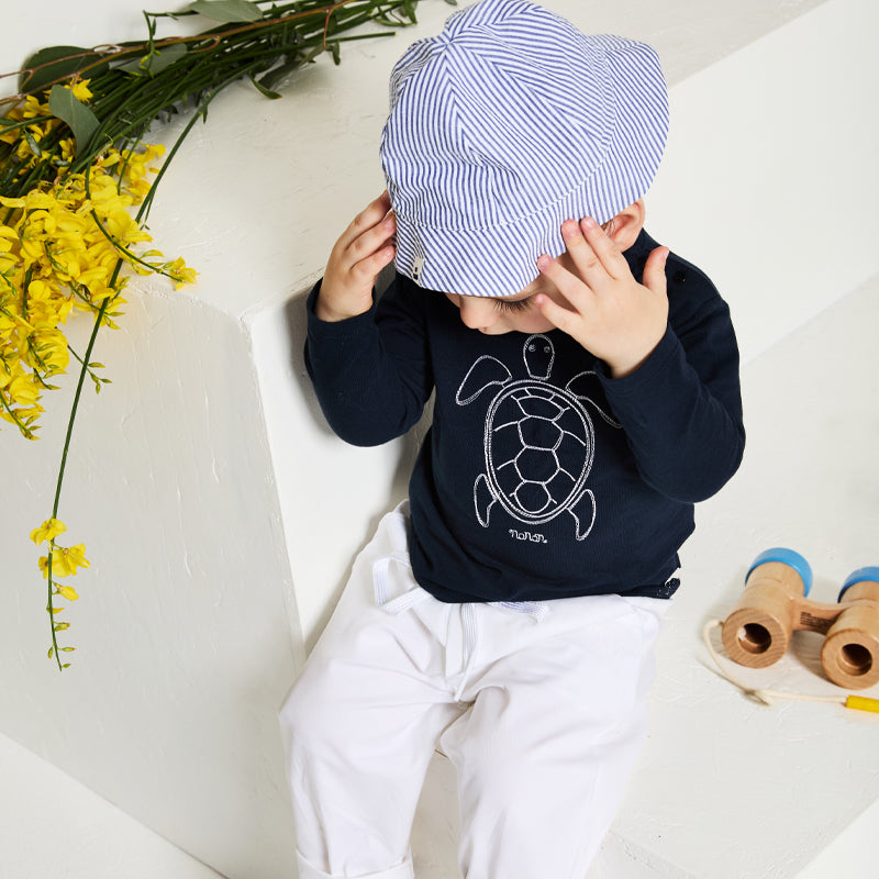 Cappello blu alla pescatora-Nanan official