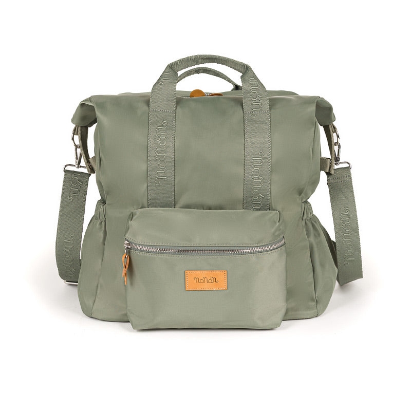 ナナン Nanan Puccio Baby Bag マザーズバッグ Green nylon mom backpack - Nanan official