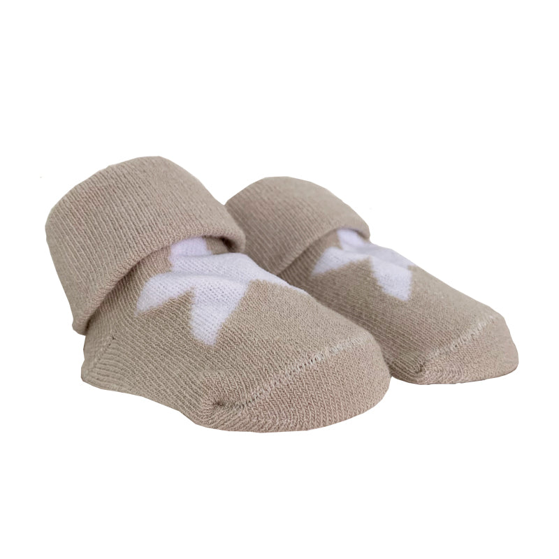 Set 3 Calzini Bianchi, Grigi e Beige con Stella - Nanan official