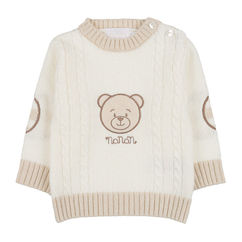 Tutina due pezzi rigata con orsetto - Nanan official