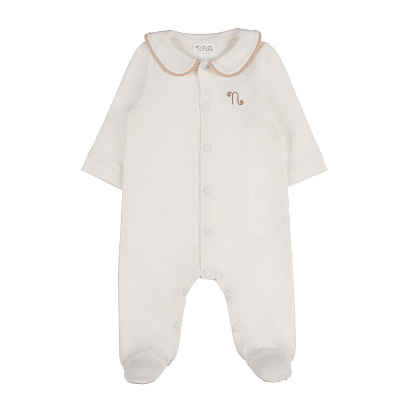 Tutina aperta davanti off-white in piquet - Nanan official