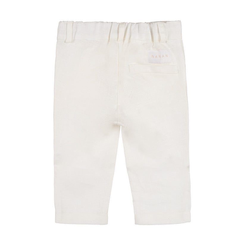 Pantaloni in lino panna-Nanan official