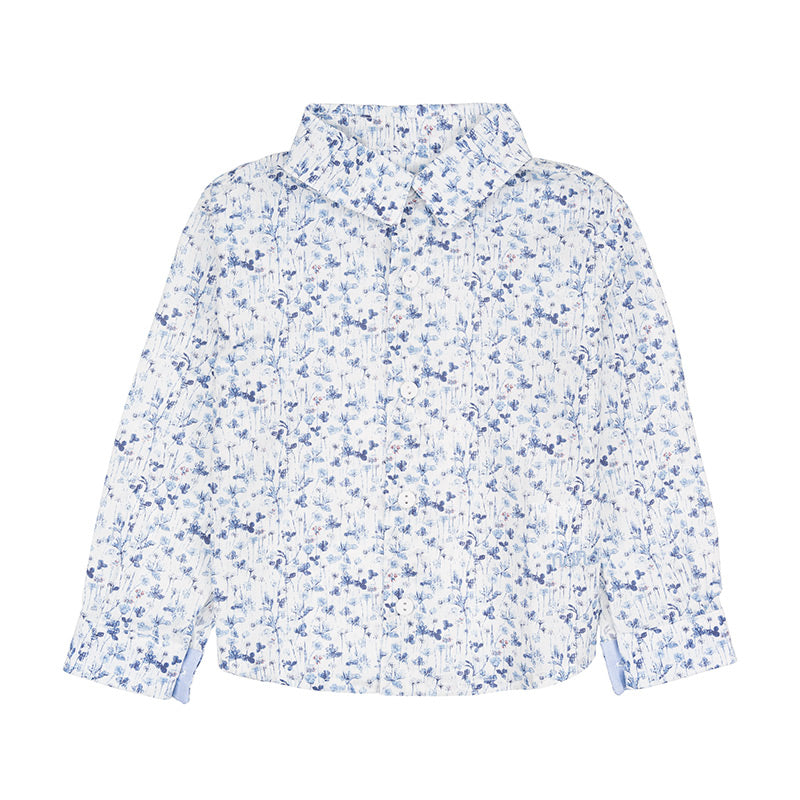 Camicia blu a fiori-Nanan official