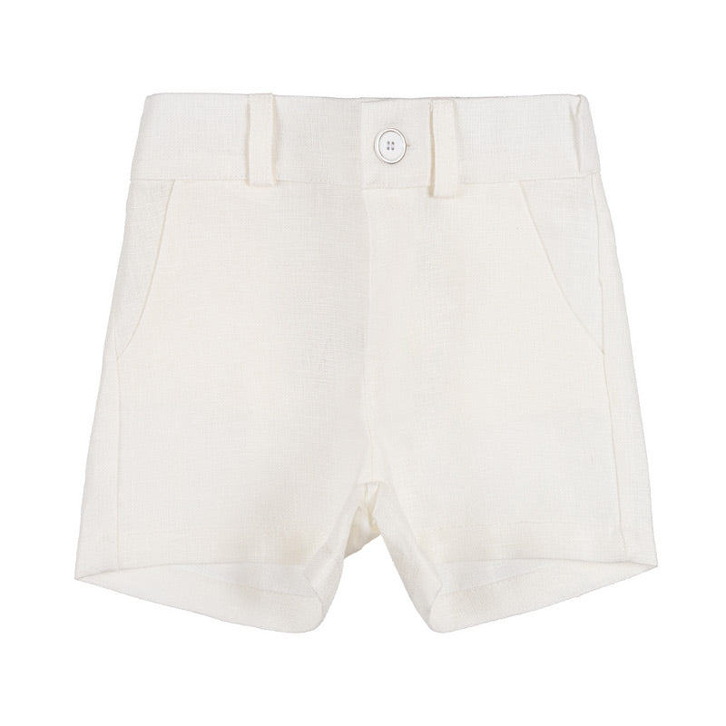 Bermuda in lino panna-Nanan official