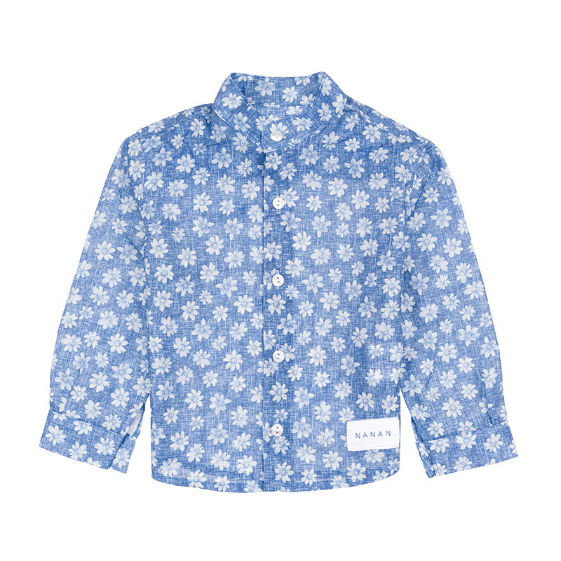 Camicia coreana azzurra-Nanan official