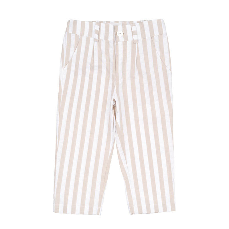 Pantalone a righe beige-Nanan official