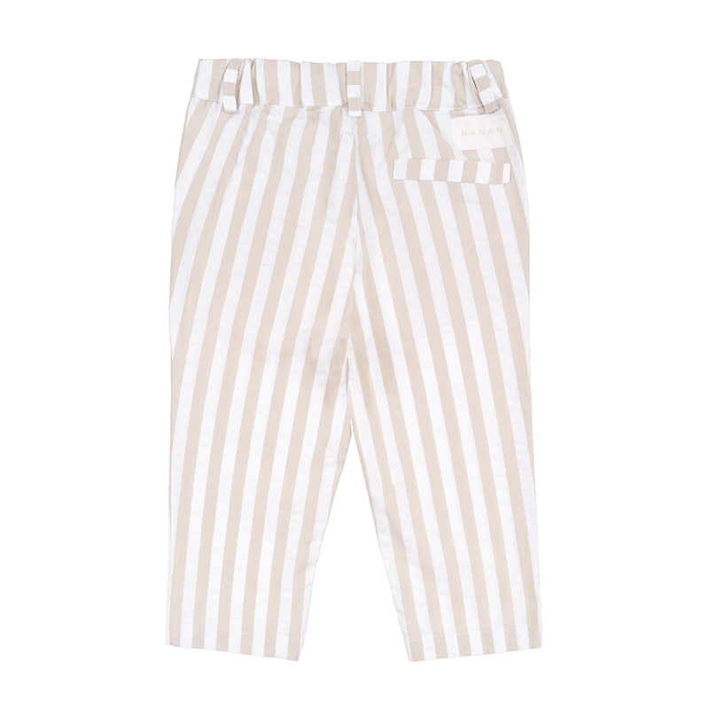 Pantalone a righe beige-Nanan official