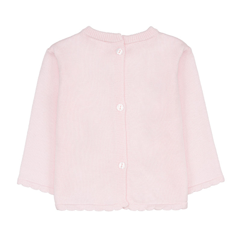Maglia in filo c/cuore e coulotte rosa-Nanan official