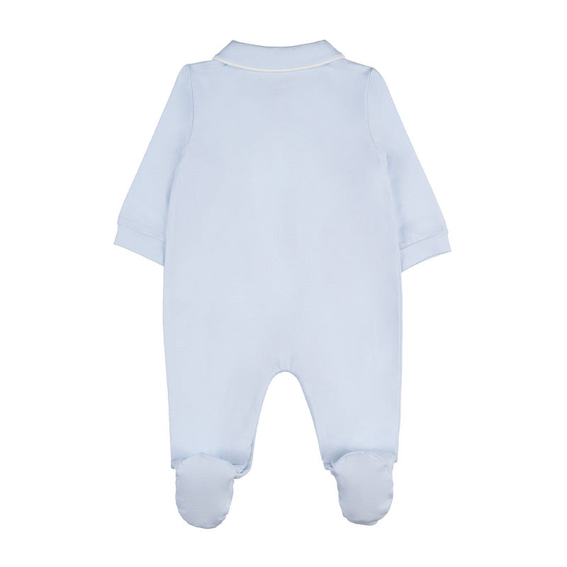 Tutina azzurra aperta davanti con orsetto - Nanan official