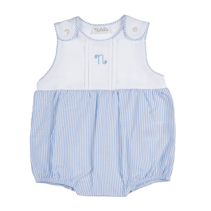 Pagliaccetto bianco c/colletto a righe - Nanan official