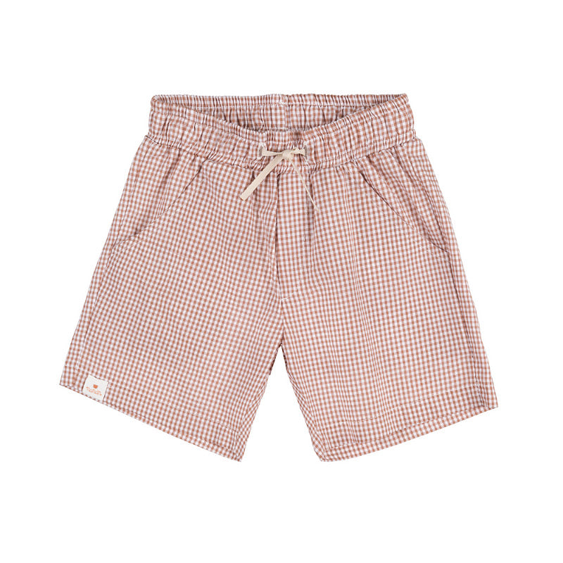Shorts in vichy marrone - Nanan official