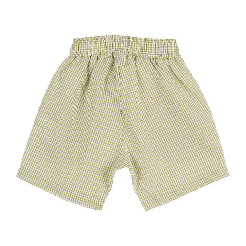 Shorts in vichy verde - Nanan official