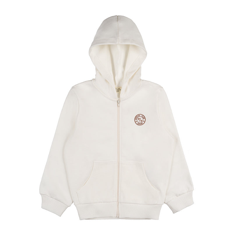 Felpa off-white c/cappuccio - Nanan official