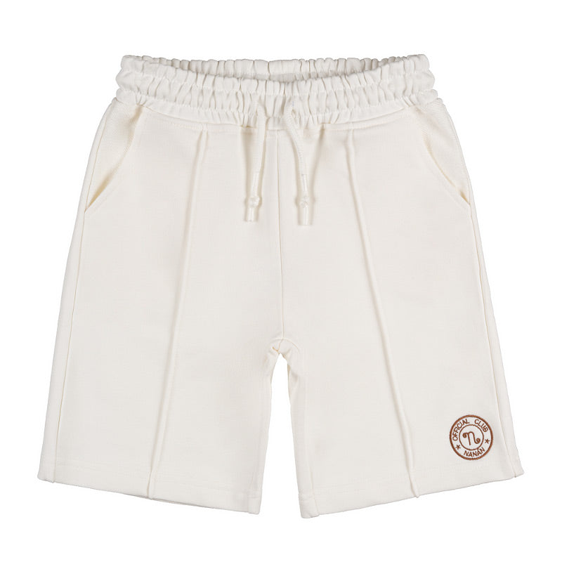 Bermuda off-white in felpa - Nanan official