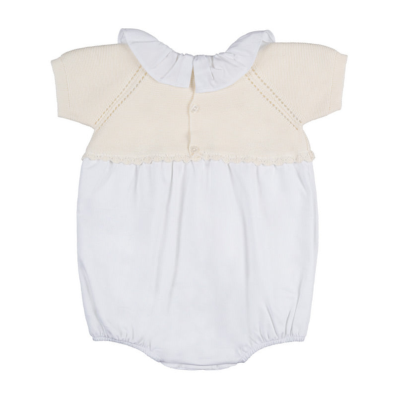 Pagliaccetto off-white con pettorina-Nanan official