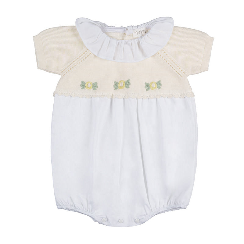 Pagliaccetto off-white con pettorina-Nanan official