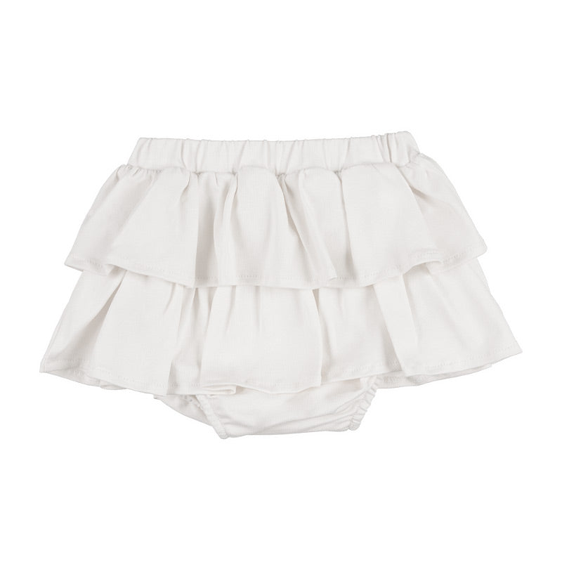 Gonna culotte off-white con balze - Nanan official