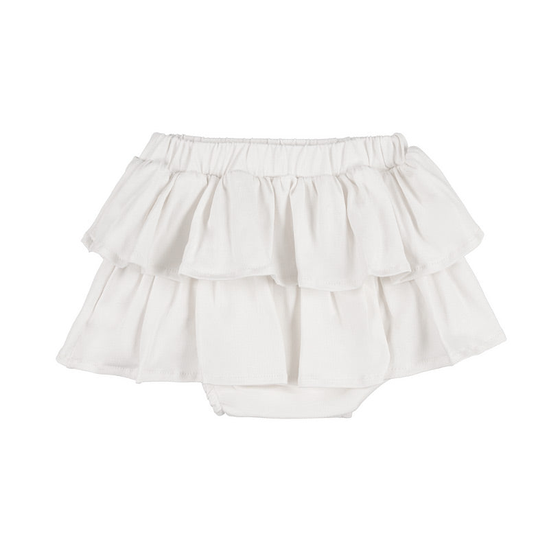Gonna culotte off-white con balze - Nanan official