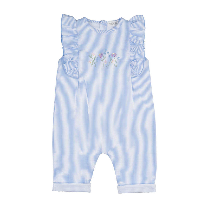 Tutina a righe azzurre con frappe - Nanan official