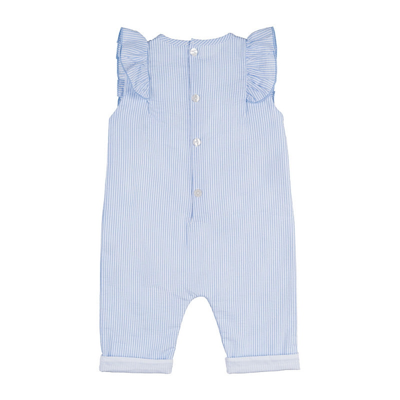 Tutina a righe azzurre con frappe - Nanan official