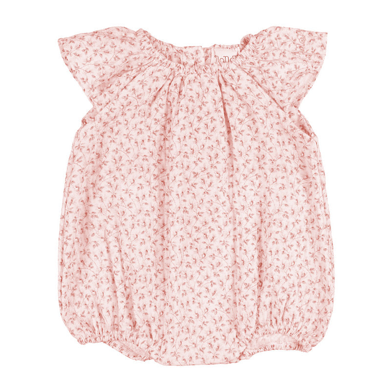 Body rosa in garza a fiori-Nanan official
