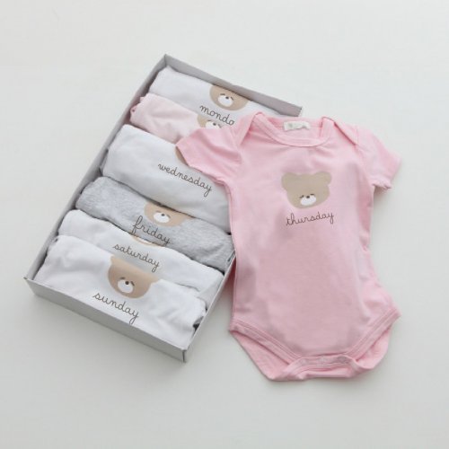 Scatola body della settimana Bimba in INGLESE-Nanan official