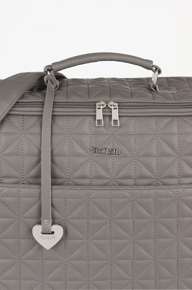 Gray quilted mom bag - Nanan official