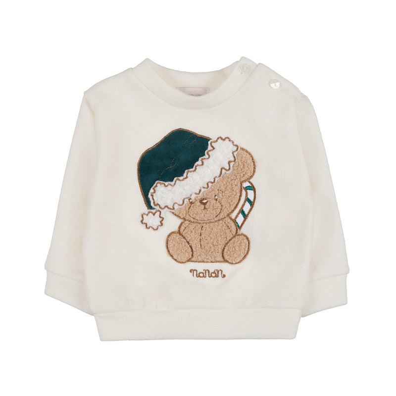 Pullover verde con orsetto - Nanan official