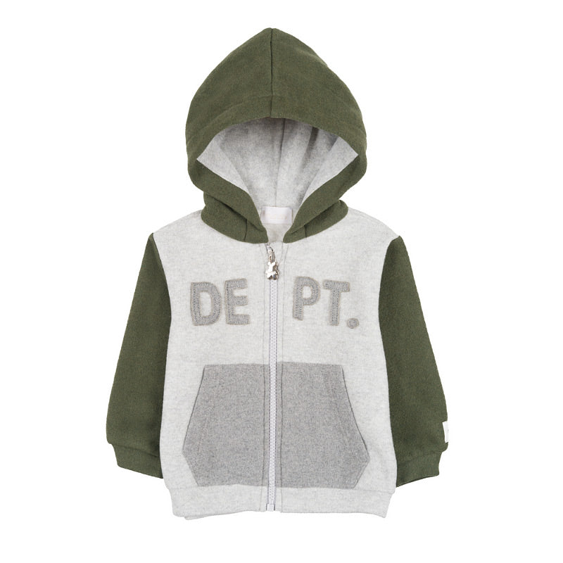 Felpa verde con tasche e cappuccio - Nanan official