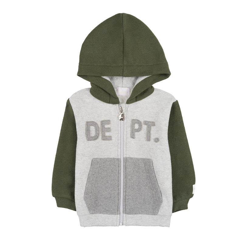 Felpa verde con tasche e cappuccio - Nanan official