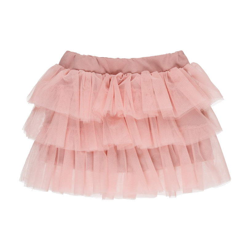Gonna rosa con balze in tulle - Nanan official