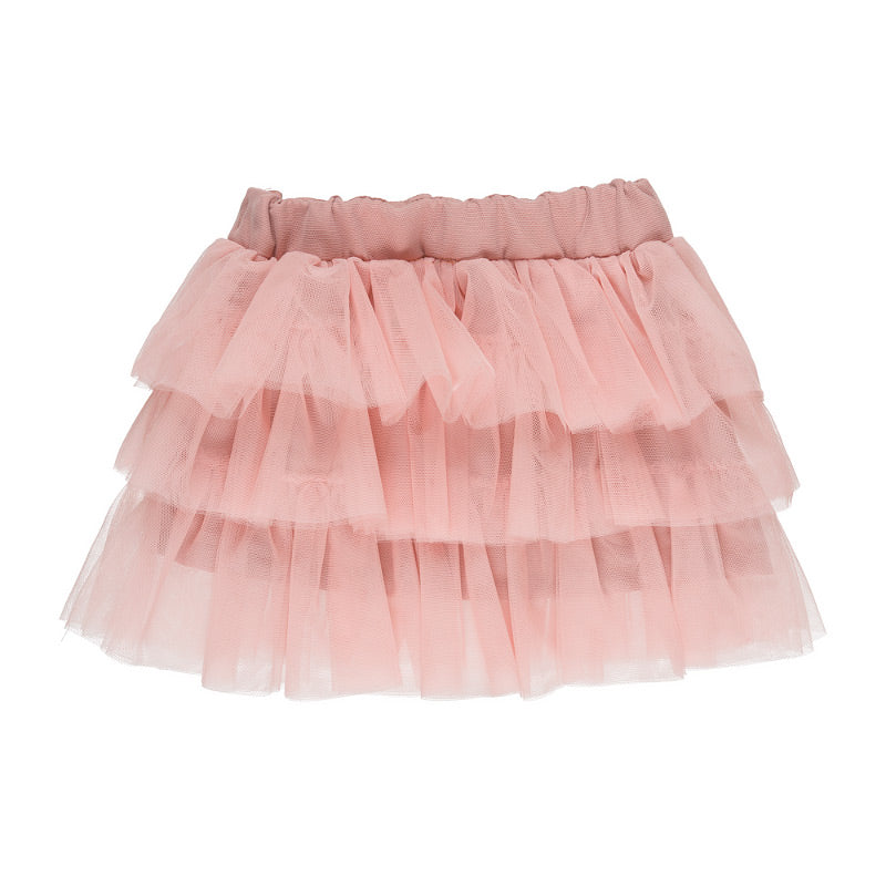 Gonna rosa con balze in tulle - Nanan official