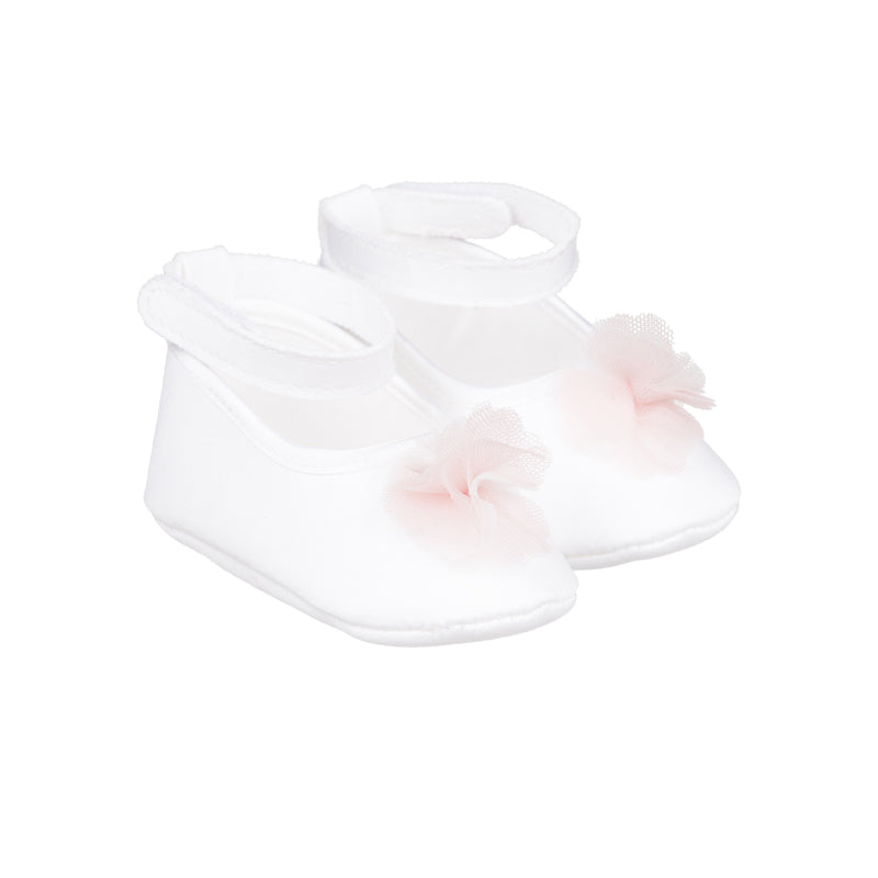 Ballerine bianche con tulle rosa - Nanan official