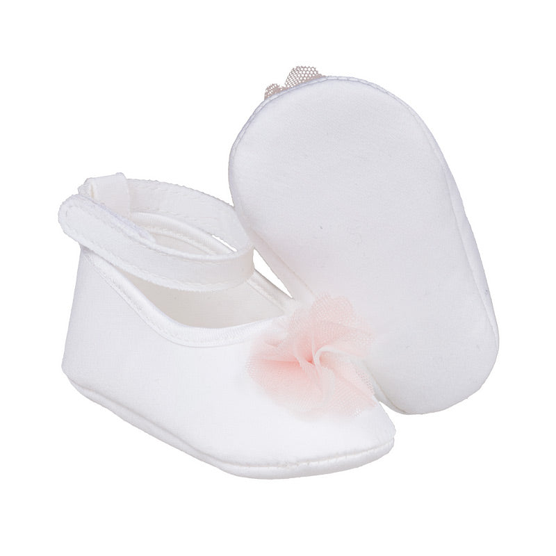 Ballerine bianche con tulle rosa - Nanan official