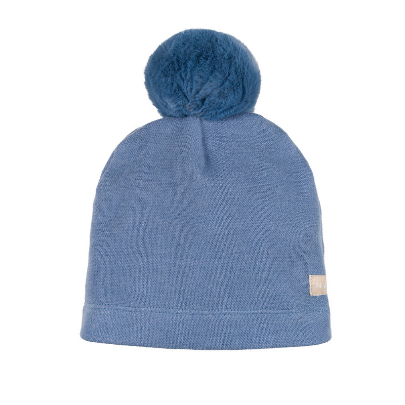 Berretta blu con pompon - Nanan official
