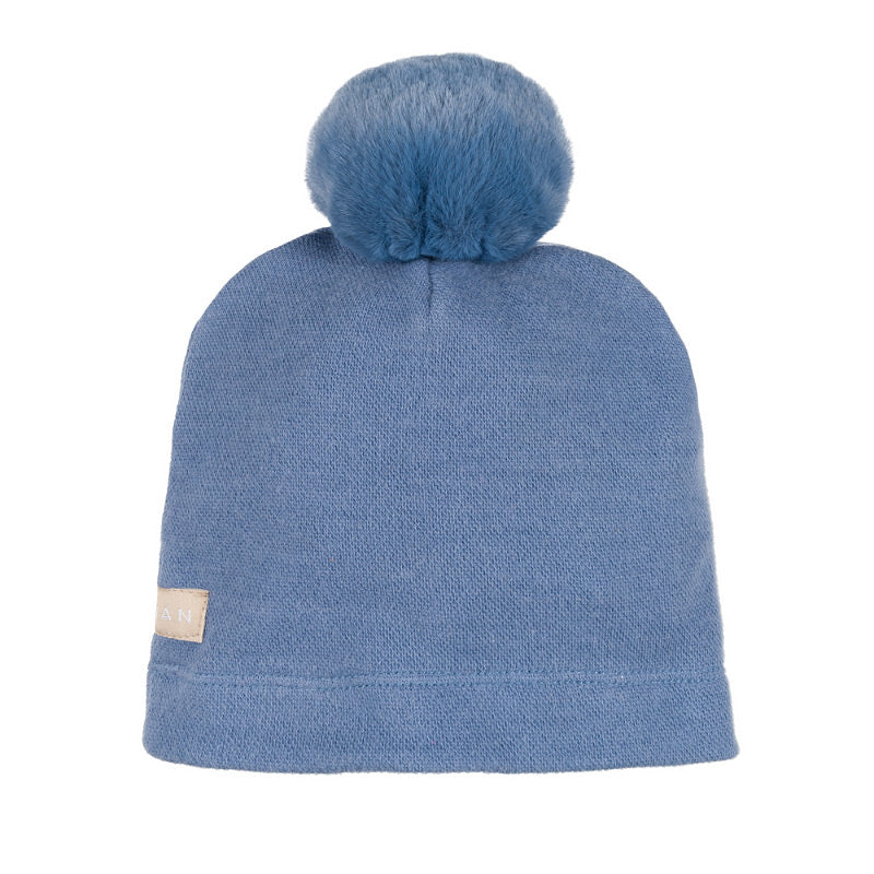 Berretta blu con pompon - Nanan official