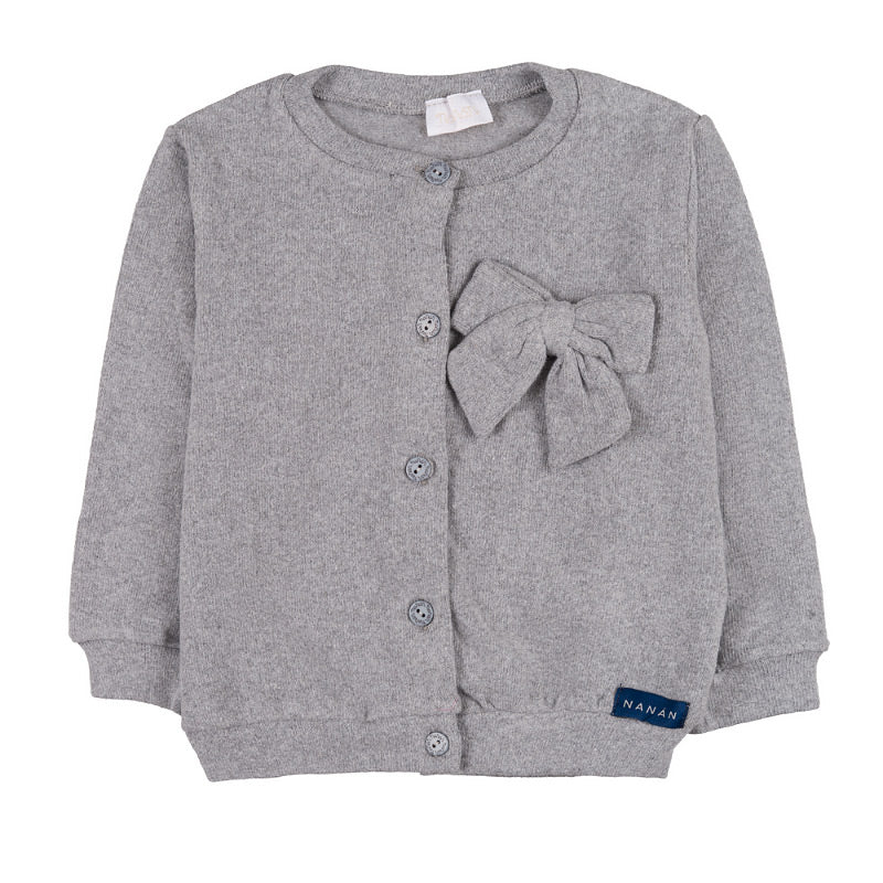 Cardigan grigio in maglina - Nanan official