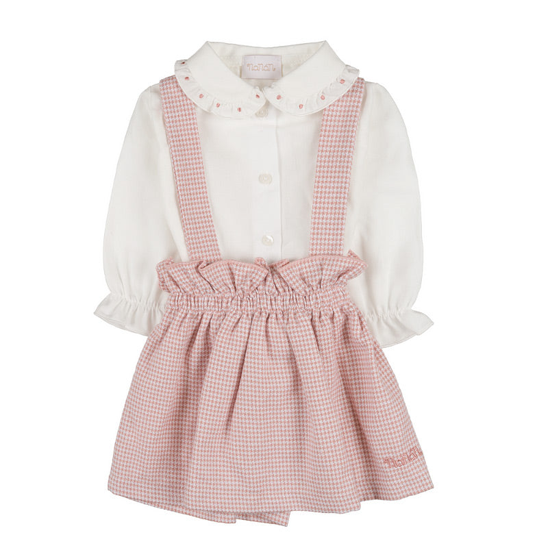 Camica con salopette rosa - Nanan official