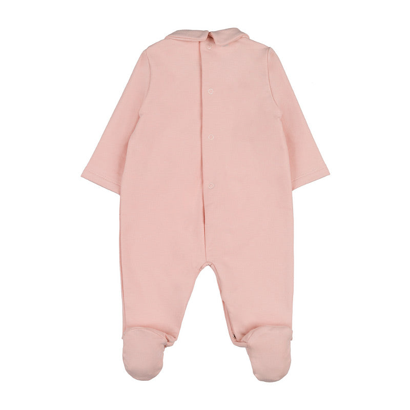 Tutina rosa con orsetto e rombi - Nanan official