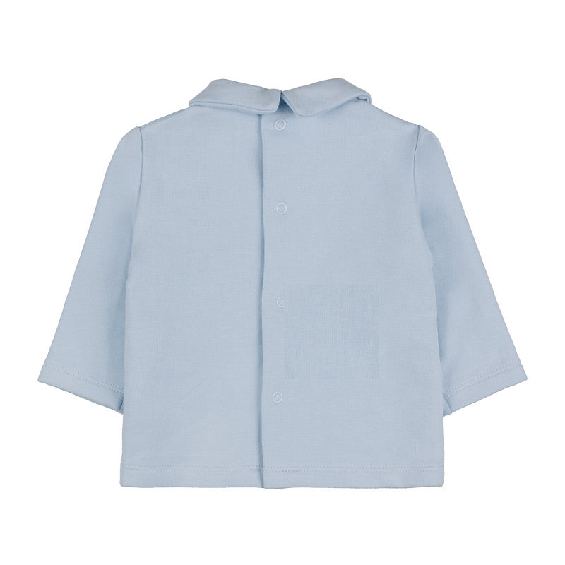 Tutina due pezzi azzurra con motivo rombi - Nanan official