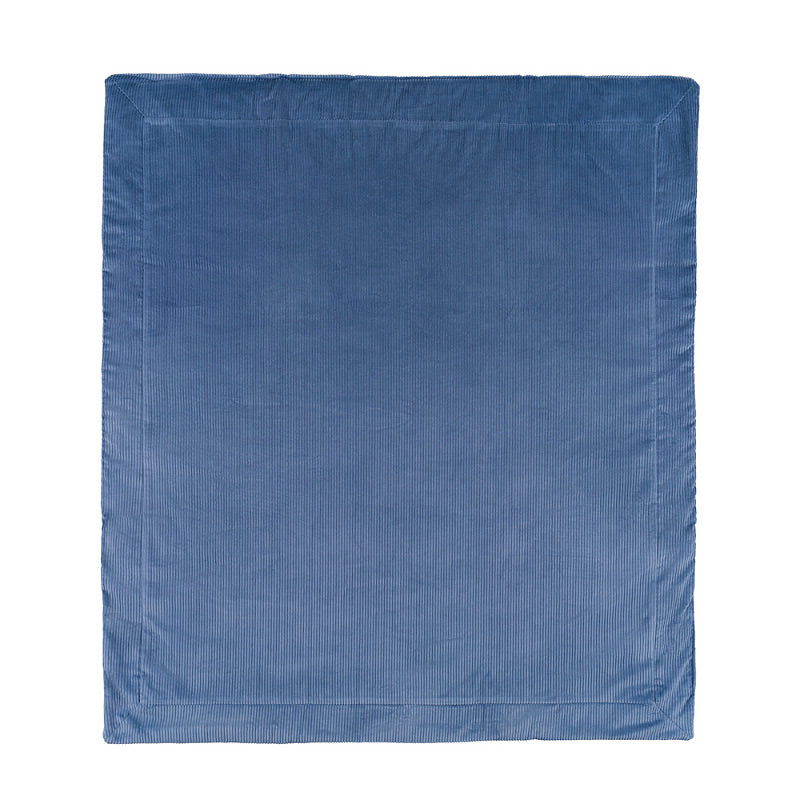 Coperta a coste blu con trenino - Nanan official