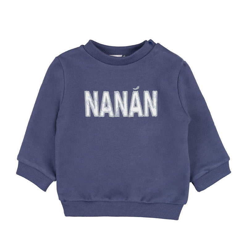 Felpa blu con logo NANÁN - Nanan official