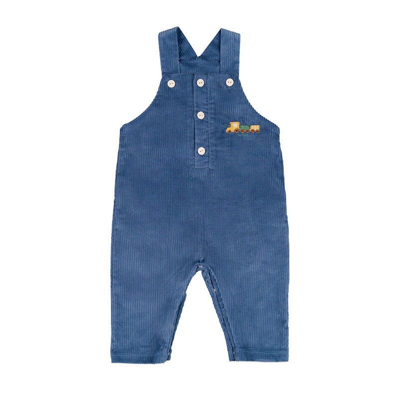 Salopette blu con trenino - Nanan official