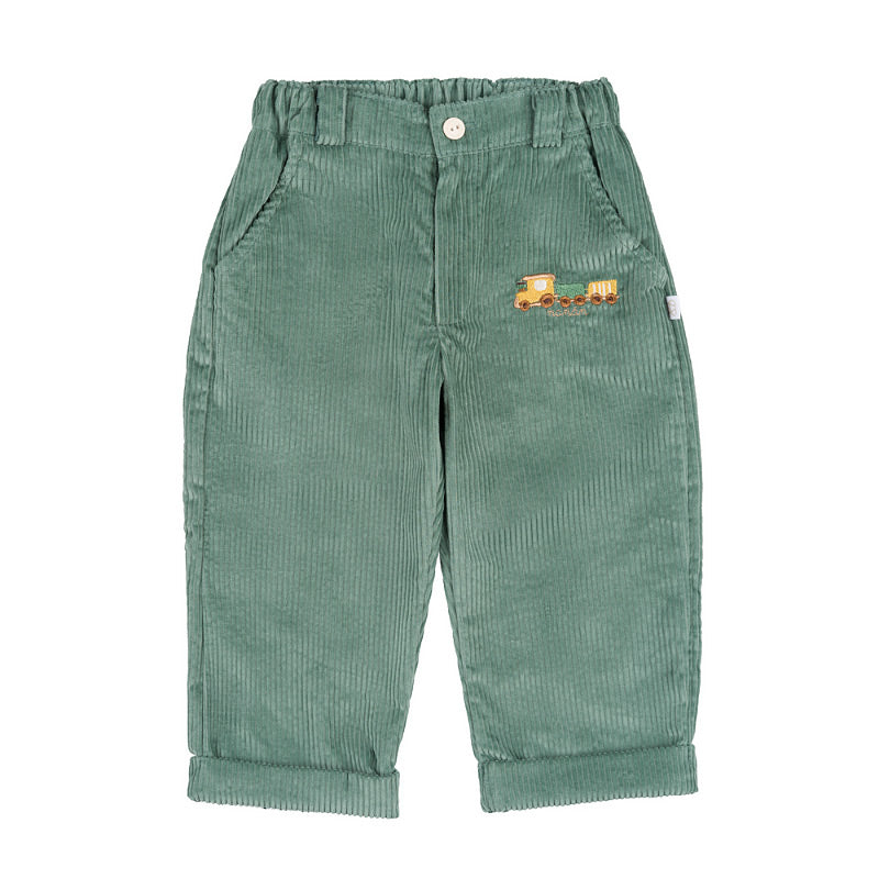 Pantalone verde con trenino - Nanan official