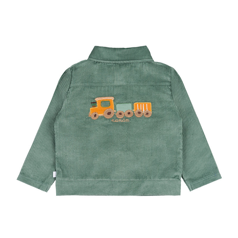 Giacca camicia verde con trenino - Nanan official