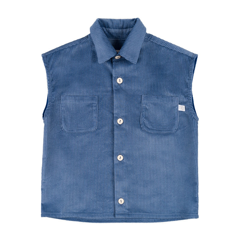 Gilet blu in velluto - Nanan official