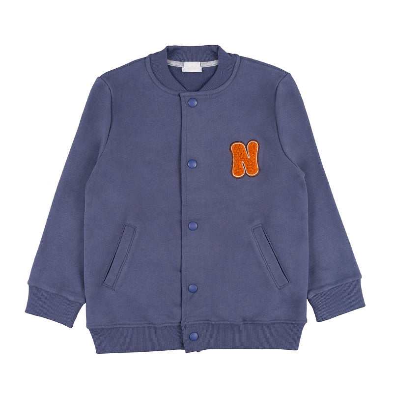 Bomber blu con patch - Nanan official